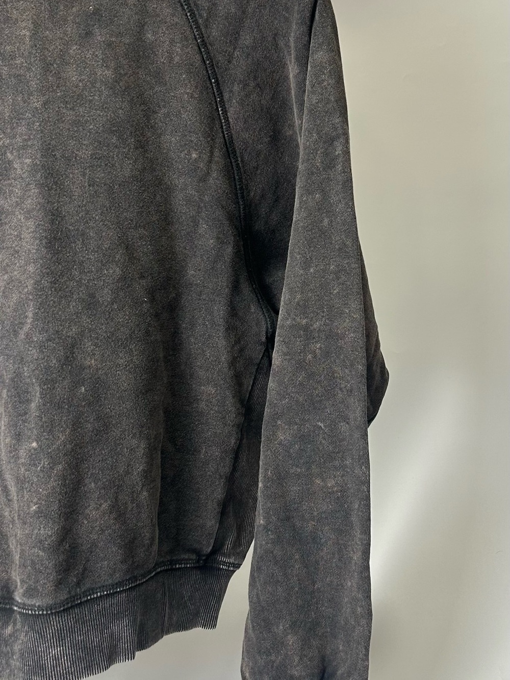 women's  Charcoal Half-Zip Pullover Sweater - Picture 7 of 9